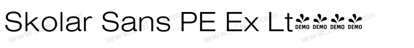 Skolar Sans PE Ex Lt字体转换